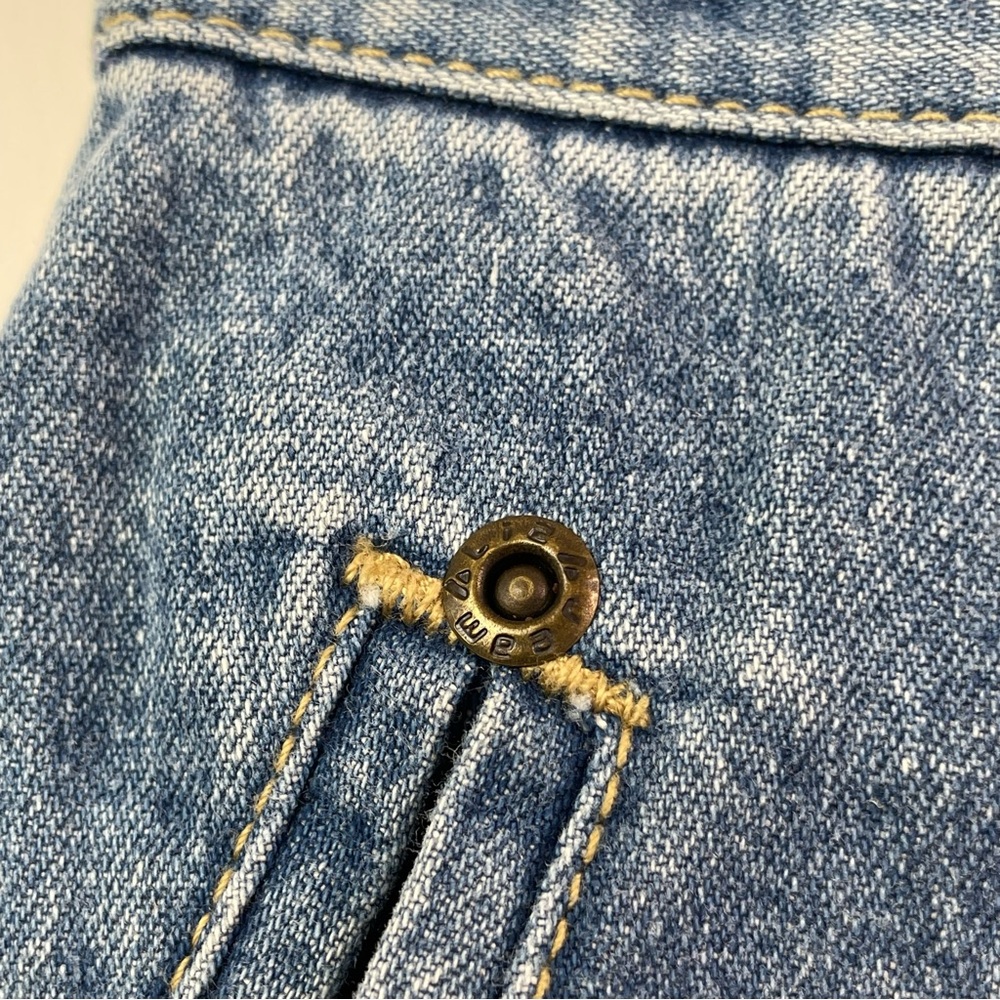 Vintage Liz Claiborne Liz Wear 80s 90s Denim Jean Mini Skirt Size 4 Petite - Picture 9 of 16